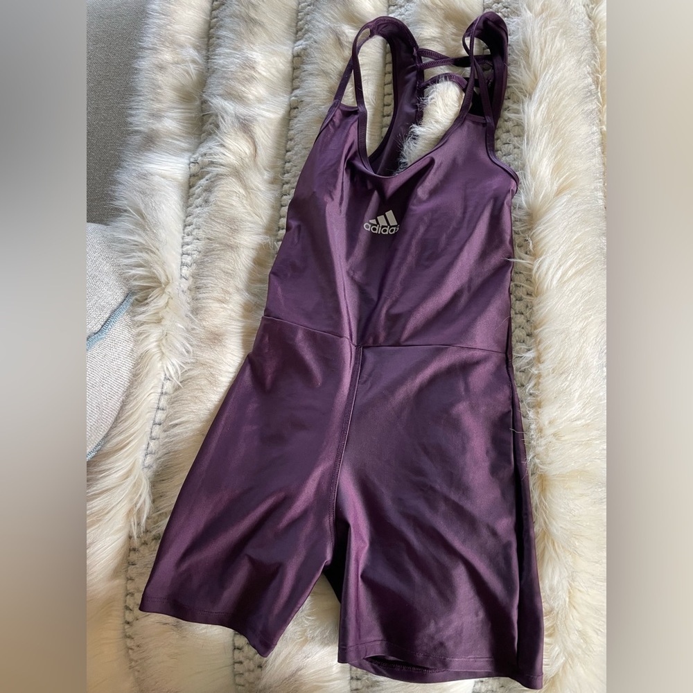 Adidas Kids Bodysuit in Deep Purple